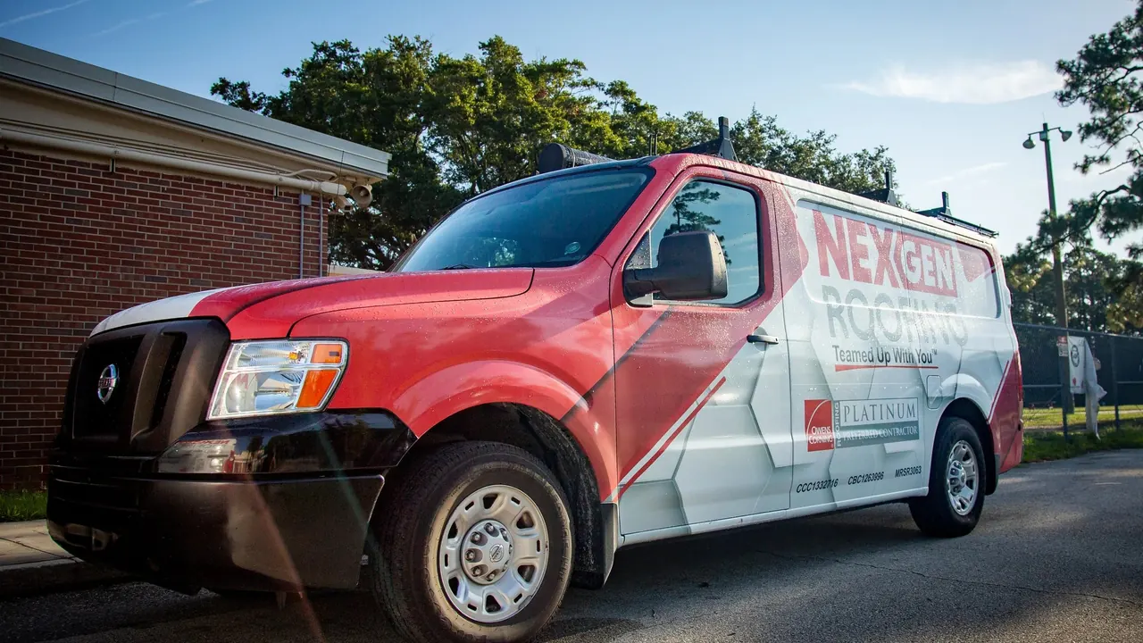 NEXGEN Roofing service van